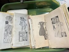 Marian Martin Childrens Clothing Pattern Lot of 4 1944-45 The Fresno Bee Vintage picture