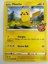 Pokemon TCG Card Trick or Trade BOOster Stamped Pikachu 049/203 picture