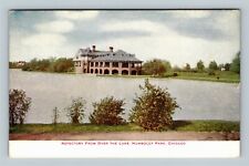 Chicago IL, Refectory From Over Lake, Humboldt Park, Illinois Vintage Postcard picture