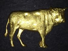 Brass Metal Bull craft emblems accents decorative pieces NEW picture