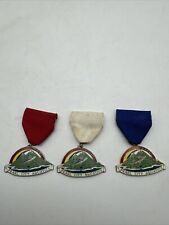 VINTAGE Lot Of 3 MEDALS PEARL CITY HAWAII  AQUATICS Malolo’s (Flying Fish) picture
