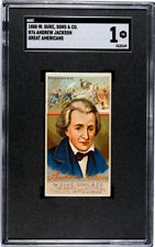 1888 N76 W. Duke & Sons Co. Andrew Jackson Great Americans SGC 1 picture