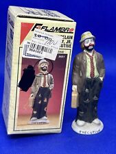 Vintage 1988 Flambro Collectible Emmitt Kelly Jr, The Executive, Hobo Clown S1-2 picture