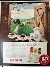 Vintage 1940s A&P Coffee Print Ad picture