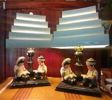 Pair Of Vintage Asian Figurine Lamps picture