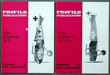 7 Profile Publications WORLD WAR I WARPLANE Illustrated Monographs, 1965 picture