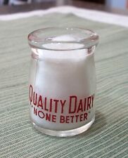 VINTAGE QUALITY DAIRY MINI CREAMER BOTTLE picture