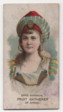 1889 Duke Tobacco Card N71 Actors Duke Cigarettes Fruit Gatherer of Africa picture