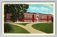 Ellsworth ME-Maine, Ellsworth High School, Antique Vintage c1939 Postcard picture