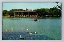St Paul MN-Minnesota, Lake Como and Pavilion, Vintage Postcard picture