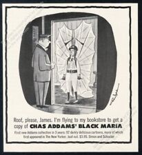1960 Charles Addams cartoon Black Maria book release vintage print ad picture