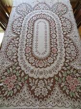 Pretty Vintage Color Stained Tablecloth Cutwork Embroidery Scotland picture