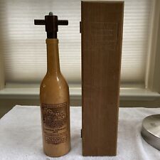 Vintage Olde Thompson 1970 Chateau Bordeaux Wine Bottle Pepper Mill Wood Grinder picture