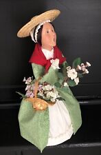 Byers Choice Caroler 2006 Colonial Williamsburg Woman with Flower Basket picture
