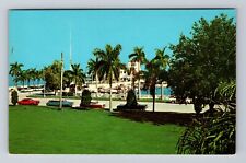 Bradenton FL-Florida, Municipal Pier, Yacht Basin Manatee River Vintage Postcard picture