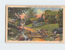 Postcard Beautiful Rock Garden, University of Illinois, Champaign-Urbana, IL picture