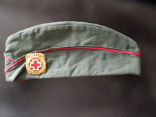    RED  CROSS  DUTCH HAT  CAP  1940-50 s  with  large  INTER  ARMA  PIN   SEE  D picture