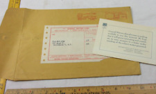GM General Motors 1950s envelope w/ pr card inside original picture
