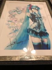 Hatsune Miku Autographed original reion super rare picture