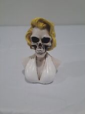 Marilyn Monroe Skull Figurine Resin Bust picture