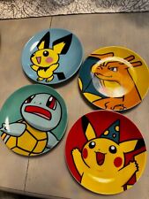 Rare Pokemon Center New York 2001 Christmas plate dish Set Of 4 New In Box picture