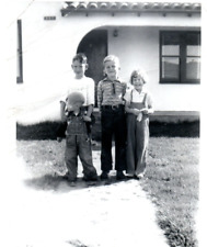 1950s Cute Kids Snapshot Vintage Photo Los Angeles picture
