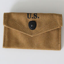 WW2 US M1 First Aid Pouch Bag Khaki Canvas WWII MILIARY GEAR picture