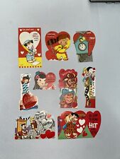 Vintage Valentine's Day Kids Cards Lot Of 9. Mixture Of Used & Unused picture