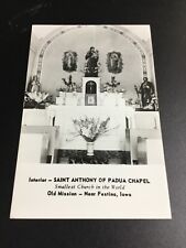 Festina, Iowa RPPC - Interior Of Padua Chapel 1035 picture