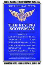 11x17 POSTER - 1964 British Railways the Flying Scotsman picture