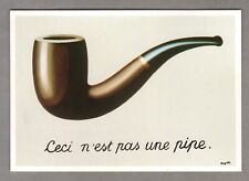 Leci n'est pas une pipe Postcard, Vintage 1990, Rene Magritte The Collection picture