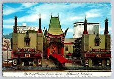 Postcard Wold Famous Chinese Theatre  on Hollywood Blvd. Footprints of Stars B19 picture