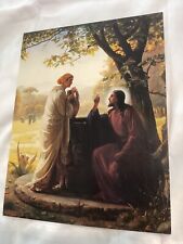 LDS Media Art Mormon 8.5x11in Woman At The Well Bible Jesus Christ Galilee picture