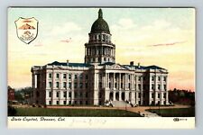 Denver CO-Colorado, State Capitol Vintage Souvenir Postcard picture