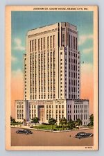 Kansas City MO-Missouri, Jackson County Court House, Antique Vintage Postcard picture