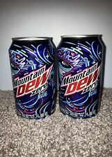 (2 PACK) Mountain Dew Blue Zero Sugar Korea Exclusive Full Sealed Cans picture