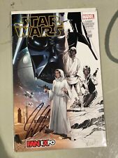STAR WARS #1 Dallas Fan Expo Exclusive Half Sketch Variant SIGNED by JASON AARON picture