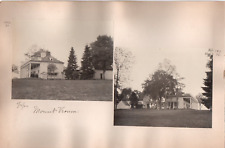 Mounted Snapshot Photos (4) 1902 Washington's Old + 2nd Tomb Mt Vernon Home picture