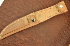 VINTAGE CASE XX USA 1960-70s LEATHER KNIFE SHEATH ONLY TWIN FINN (16106) picture