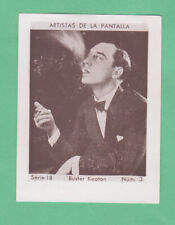 1930's  Buster Keaton Smoking Artistas De La Pantalla  Film Card picture