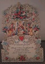 Vintage 3d VALENTINE CARD, Made in ITALY - EX Condition - Unused  picture