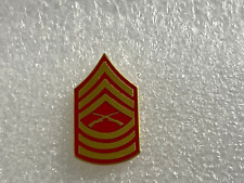 USMC MASTER SERGEANT (E-8) RANK HAT PIN MEASURES 1 AND 1/4 INCHES picture