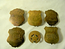 OLD RAILROAD FIREMAN OBSOLETE BRASS BADGE LOT picture