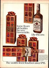 1968 Jim Beam Vintage Print Ad Christmas Gift Bottles Are Very Memorable a4 picture