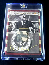 2018 PIECES OF THE PAST PENNANT JOHN F KENNEDY MULTI COLOR RELIC & bonus cards picture