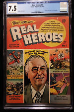 1941 Parent's Magazine Real Heroes #1 CGC 7.5 Franklin D. Roosevelt  picture