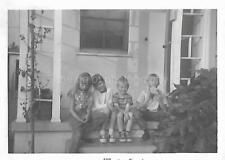 KIDS Vintage FOUND PHOTO Children bw  Original Snapshot 04 4 E picture
