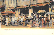 c.1905 Chinese Funeral Party Singapore post card picture
