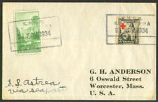 S S Astrea Sea Post cancellation postal cover 1934 picture