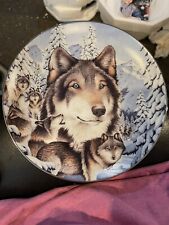 Decorative Wolf Collectors Plate The Bradford Exchange “Midnight Mystic” picture